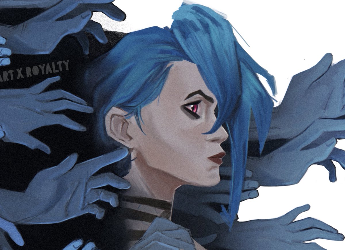artxroyalty's tweet photo. Piltover’s finest? Nah ➡️ Zaun’s hope
#jinx #Arcane https://t.co/HIk2F59e6D