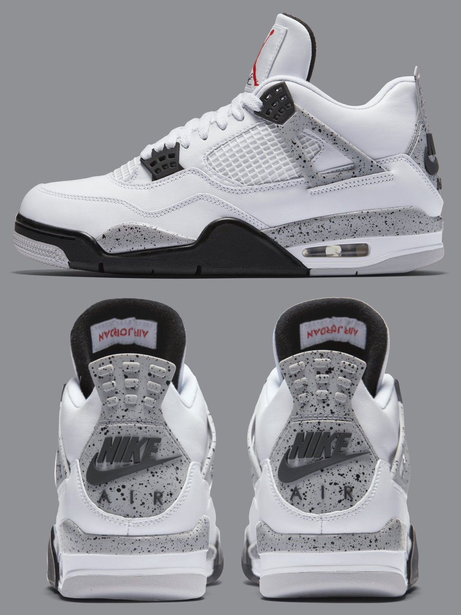 nicekicks's tweet photo. “White Cement” Air Jordan 4 OG’s with Nike Air are set to return May 17, 2025 ⛽️🔥 https://t.co/5TdViCq0yO