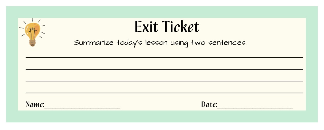 One of my favorite teaching tools that I use as a PM? The good ol' EXIT TICKET! 🙌 At the end of each meeting, I ask each person: "What's your next step?" 🚀 #ProjectManagementHacks #NextSteps #MeetingMagic
Shoutout to Shearer Creations canva.com/p/dshearer! 💡✨