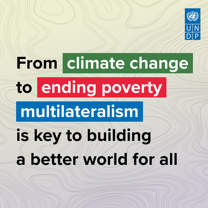 From public health and climate change to poverty, inequality and conflicts, no single country or region alone can address the complex global challenges we face today.

See why we need multilateralism now more than ever. go.undp.org/4D2