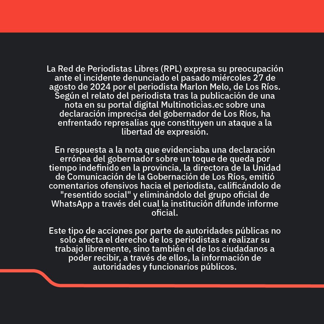 Red de Periodistas Libres #RPL tweet media
