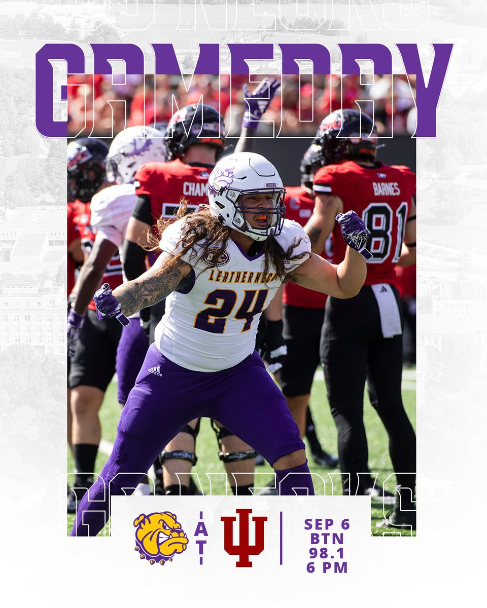 Big Ten Battle ⚔️

🆚Indiana
🕰️6 PM
📍Bloomington, IN
🏟️Memorial Stadium
📺tinyurl.com/y8xwhh7x
📻tinyurl.com/2hrbabp8
📊tinyurl.com/mr2cut6v

#GoNecks | #OneGoal | #ECI