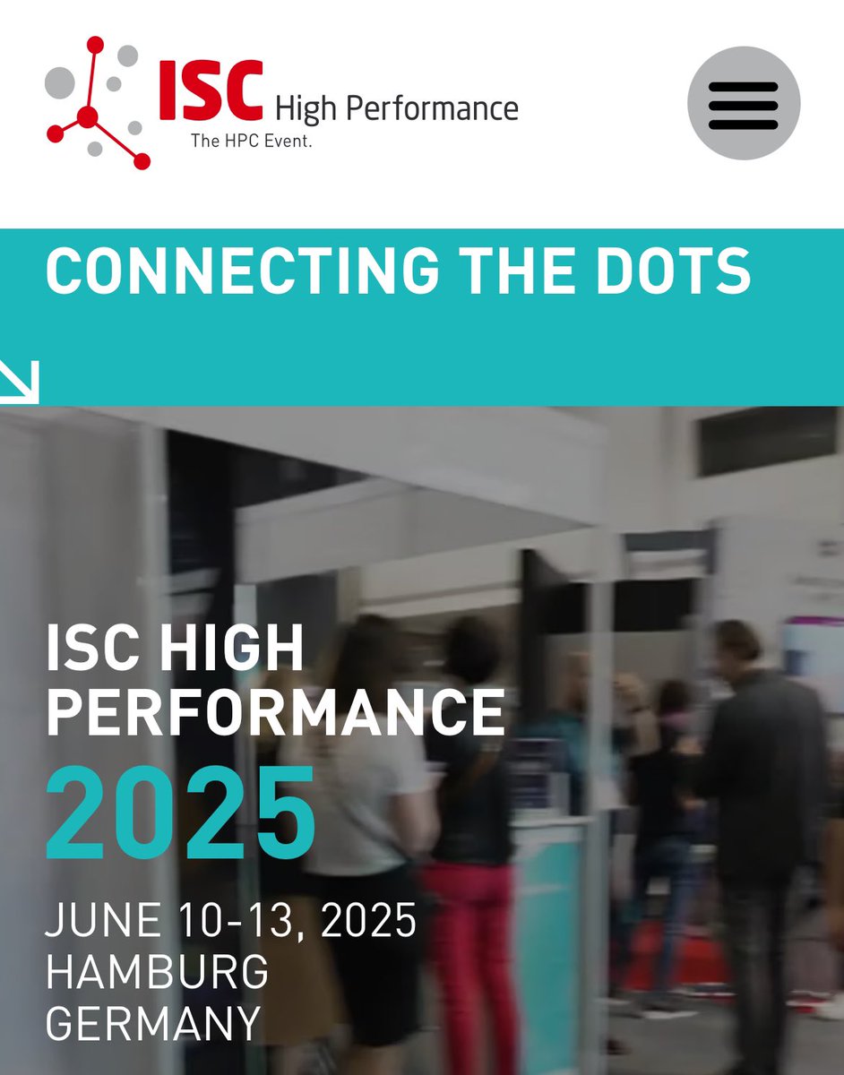 HatemLtaief's tweet image. 🚨 Here it comes: 📣 

New #ISC25 website live!

isc-hpc.com

All calls are now open. ✊ 

Courtesy of the conference:
- Free open access.
- Free registration for speakers.
- Free food.

Submit now!

#HPC