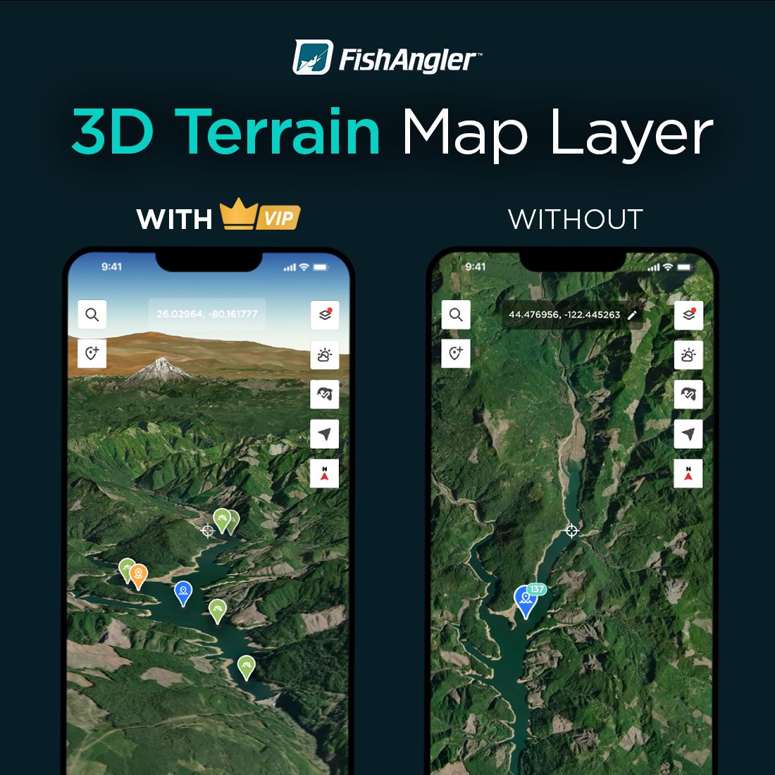 ‼️Elevate your fishing game with 3D Terrain Maps. VIP users can now navigate with precision and confidence, visualizing terrain and scouting prime fishing spots with our latest map release 🗺️ 👉 Download link in BIO 

#3dmaps #fishingapp #maps