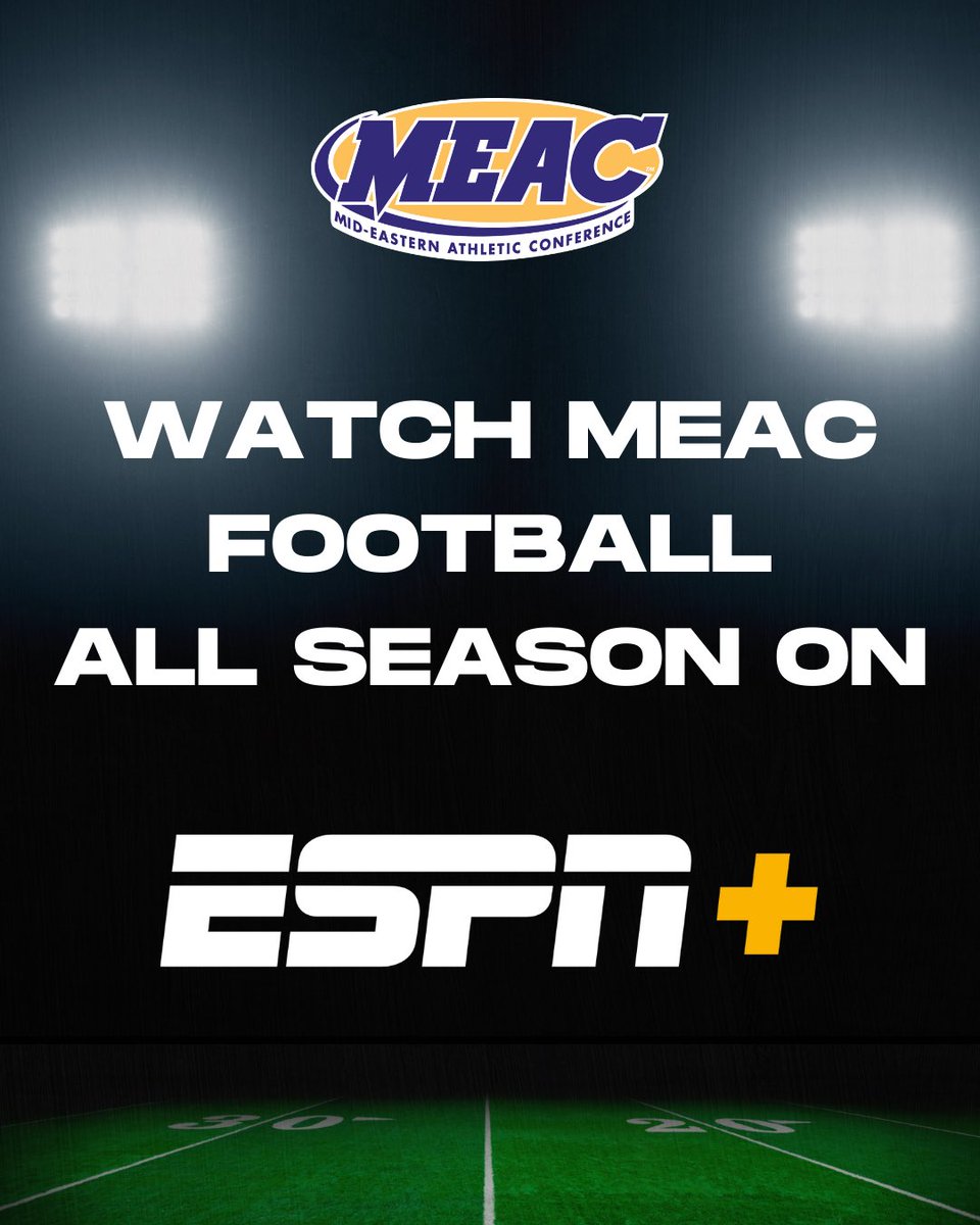 MEAC Football all season long on ESPN+📺🏈

#MEACPride