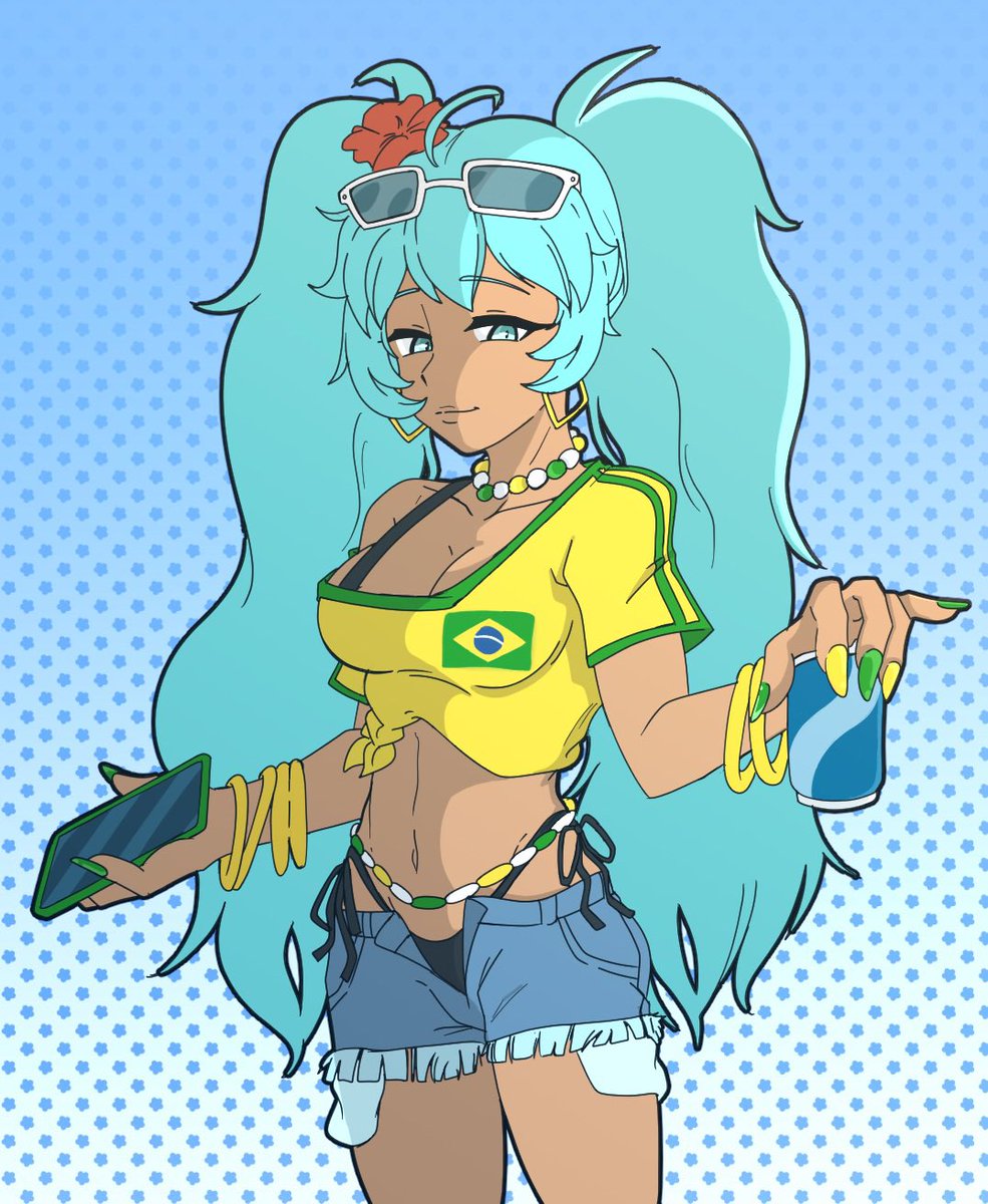 Brazilian Miku cuz why not 🇧🇷