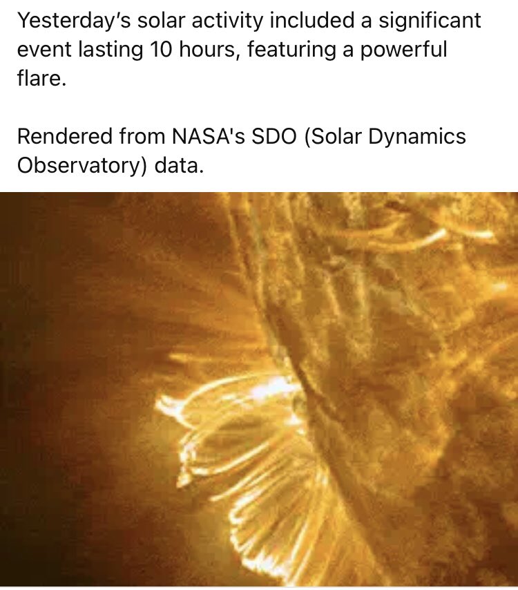 LuckyLu52078797's tweet image. ☀️ NASA-Aufnahmen von gestern! ☀️

#solaractivity #NASA #solarstorm #flares #solardynamicsobservatory