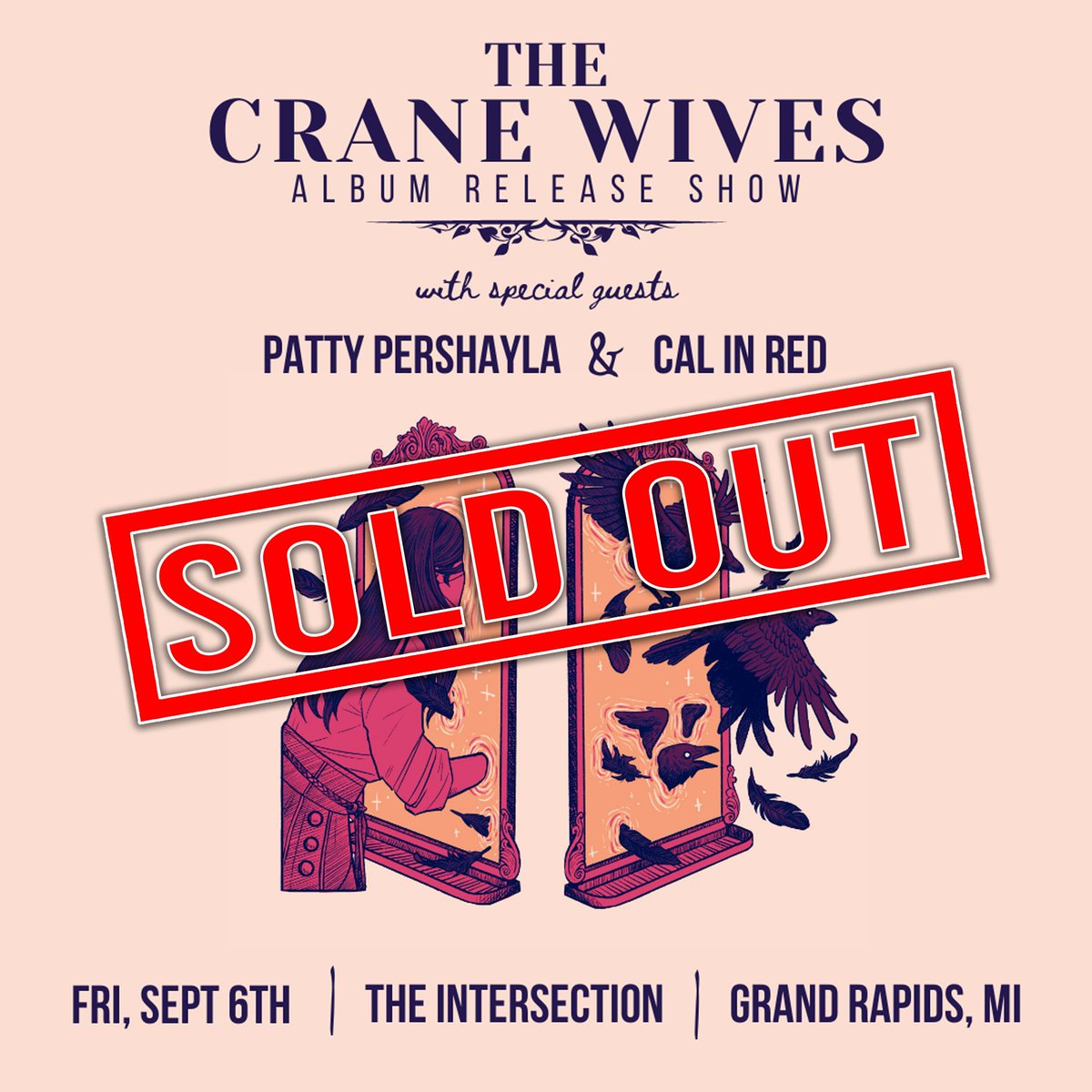 The Intersection (@sectionlive) on Twitter photo This Friday's show with <a href="/TheCraneWives/">The Crane Wives Band</a> <a href="/PattyPerShayla/">Patty PerShayla & The Mayhaps</a> @calsinred is SOLD OUT!
Thank you, Grand Rapids! This Friday's show with <a href="/TheCraneWives/">The Crane Wives Band</a> <a href="/PattyPerShayla/">Patty PerShayla & The Mayhaps</a> @calsinred is SOLD OUT!
Thank you, Grand Rapids!