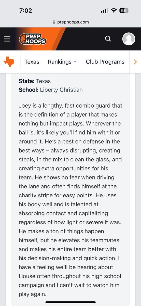 Joey House (@joeyhouse_09) on Twitter photo Thank you <a href="/PrepHoopsTX/">Prep Hoops Texas</a> for a great showcase. Thank you <a href="/MattChampionATX/">Matt Champion</a> for the write-up! Thank you <a href="/PrepHoopsTX/">Prep Hoops Texas</a> for a great showcase. Thank you <a href="/MattChampionATX/">Matt Champion</a> for the write-up!