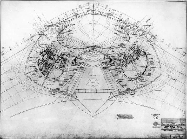 areasvellas's tweet photo. Eero Saarinen...
TWA Terminal, JFK Airport, Queens, New York...1956-62
#architecture #arquitectura #drawing #plan #EeroSaarinen #Saarinen #TWA https://t.co/C7O4lMc5jw