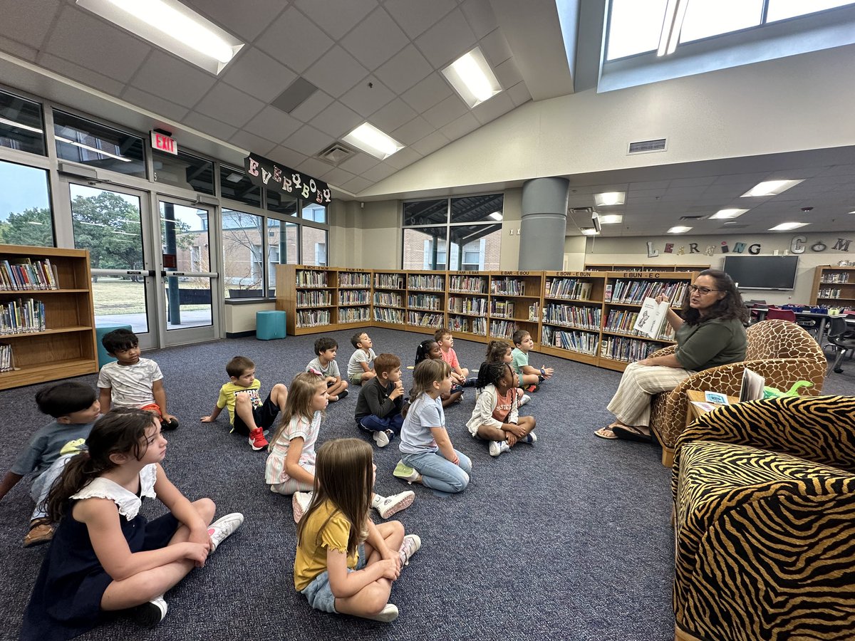 We LOVE library time! ❤️ <a href="/WalkerLibrary/">Walker Library</a>