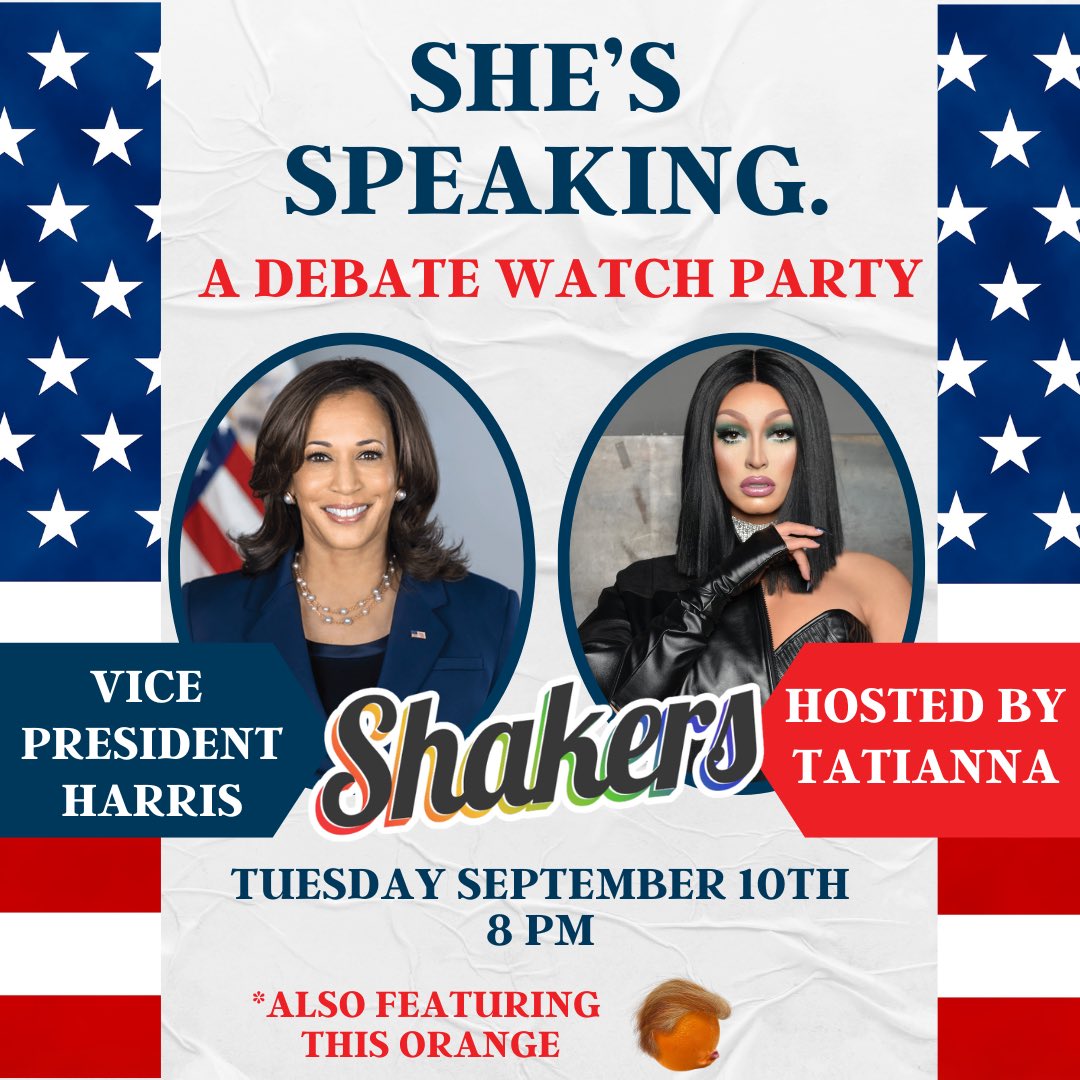 SHE’S SPEAKING! Next Tuesday catch <a href="/KamalaHarris/">Kamala Harris</a>’s debate at our watch party with <a href="/TATIANNANOW/">TATIANNA</a>!