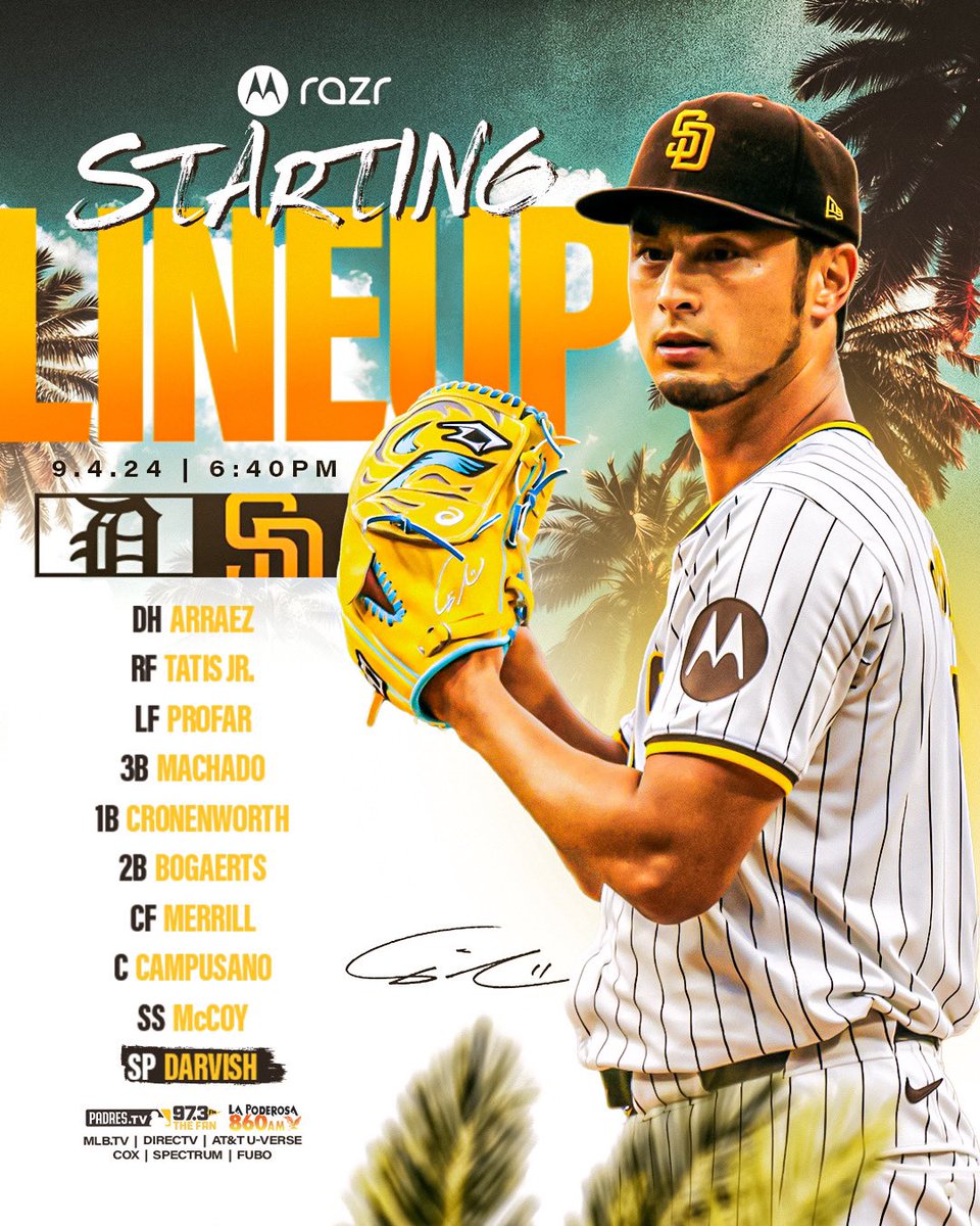 Padres's tweet photo. It’s Darvish Day 🤩 https://t.co/kKyqAWmZbJ