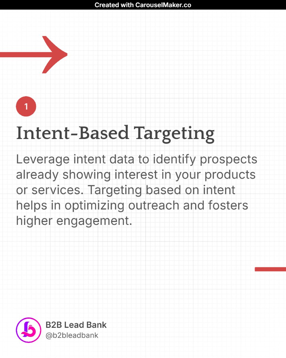 B2bleadbank's tweet photo. Ready to take your #LeadGeneration to the next level? 🚀 With intent-based targeting, predictive lead scoring, and behavior analytics, you’ll connect with leads who are ready to convert. Let’s talk advanced outreach strategies! 🎯💡 #B2BMarketing #SalesGrowth
 #IntentData https://t.co/1vcqCsIB0n