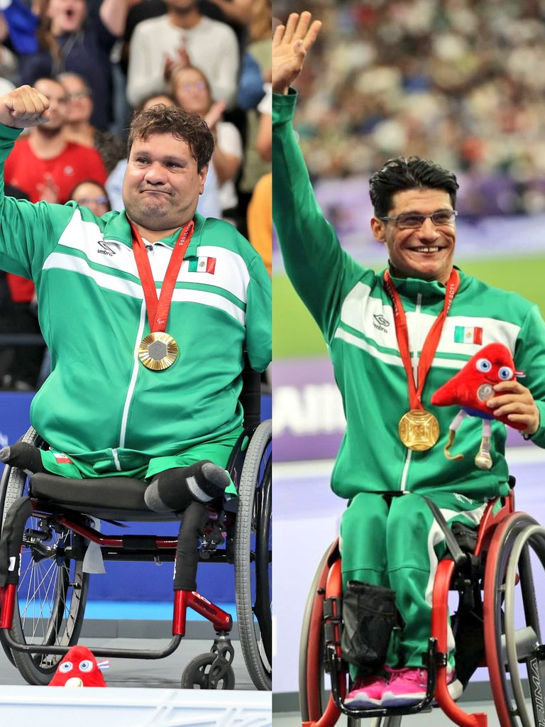 Enorme día para el deporte paralímpico mexicano 🇲🇽❤️
Gracias Arnulfo Castorena🥇y Juan Pablo Cervantes🥇🫂