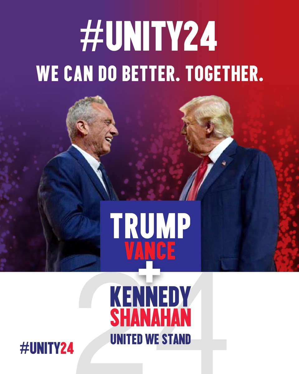 DeepEcol's tweet photo. @SpankMeU @RobertKennedyJr We are!
#Unity24 https://t.co/tuna4o6ySs