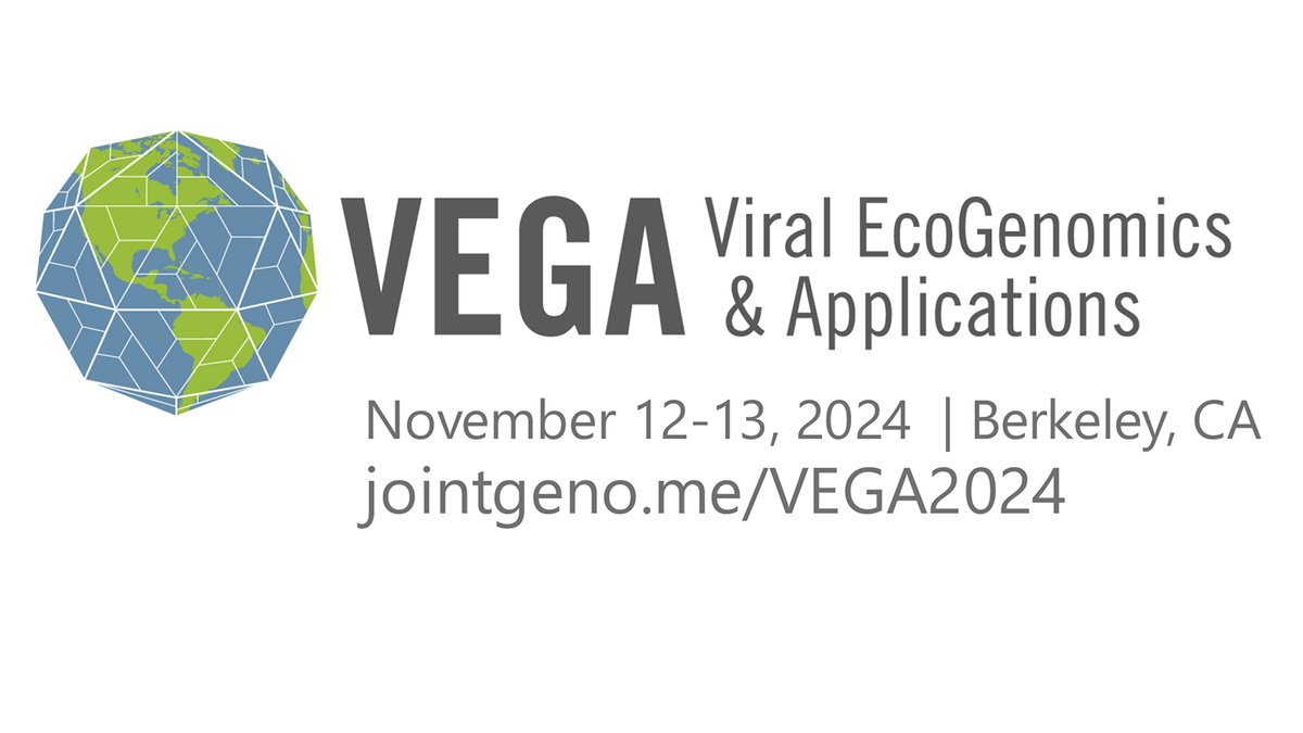 Integrated Microbial Genomes & Microbiomes (IMG/M) (@img_data) on Twitter photo ICYMI registration is ongoing for the upcoming <a href="/jgi/">Joint Genome Institute</a> Viral EcoGenomics & Applications (VEGA) Symposium in November.
Register today - and submit an abstract on your latest viral ecogenomics work to be considered for a short talk!
jointgeno.me/VEGA2024 ICYMI registration is ongoing for the upcoming <a href="/jgi/">Joint Genome Institute</a> Viral EcoGenomics & Applications (VEGA) Symposium in November.
Register today - and submit an abstract on your latest viral ecogenomics work to be considered for a short talk!
jointgeno.me/VEGA2024