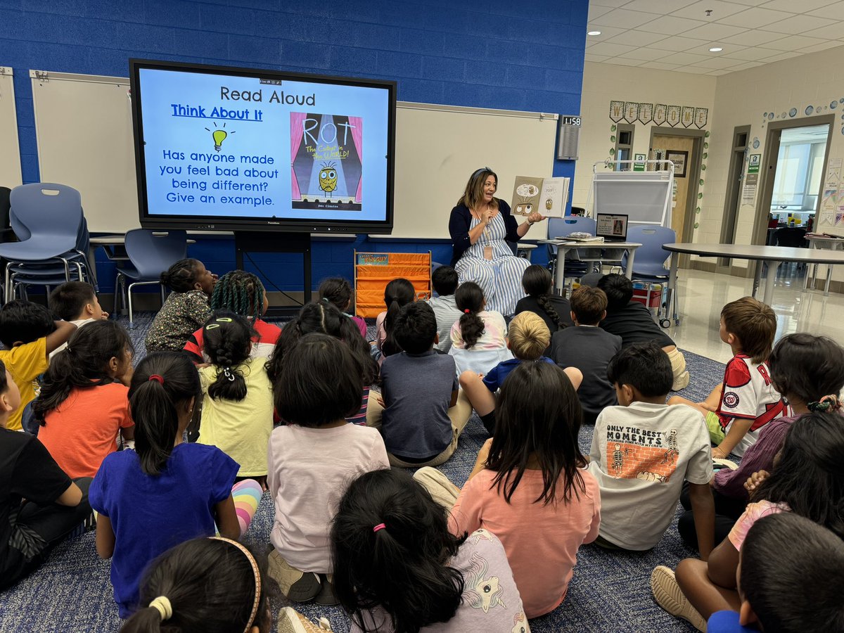 thank you <a href="/theliteracynook/">Holley Morrill</a> for coming to help us set up and start writing in our reading response journals! Can’t wait to see all of our students writing about books they read this year!! <a href="/msmccomb9/">Catie McComb</a>