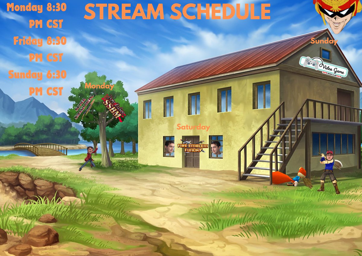 Hey so I don't have a a graphic designer so here's the new stream schedule for the upcoming school year! Going to try this for September and see what happens. Quick note Dark Souls 3 will be every stream day until I finish the game. Maybe a surprise stream on thursday 👀