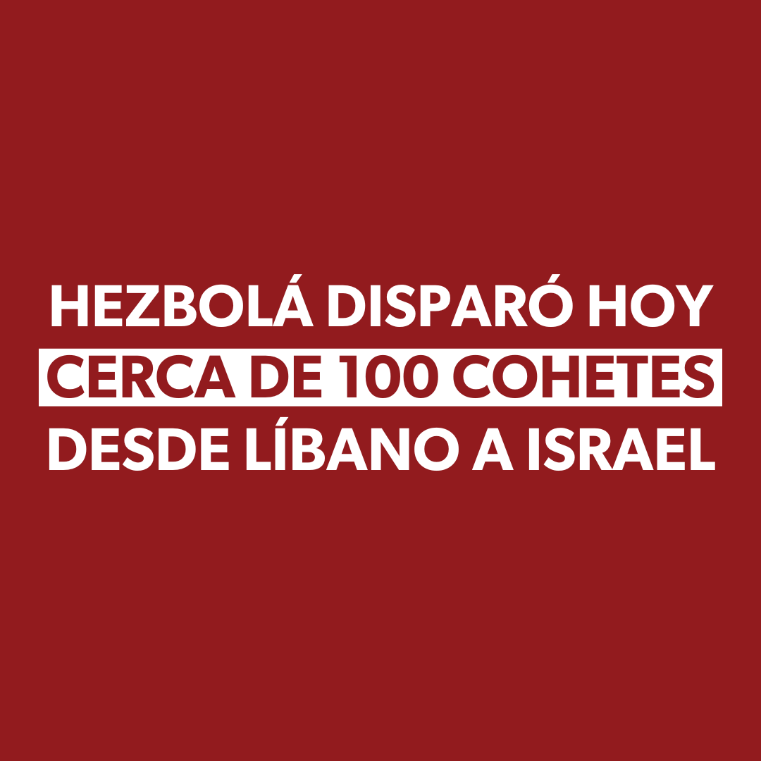 IsraelinSV's tweet photo. La organización terrorista #Hezbolá disparó hoy cerca de 100 cohetes desde el Líbano hacia poblados en el norte de #Israel.

COMPARTE LA VERDAD.

Ningún país permitiría esto.
Israel tampoco lo hará. https://t.co/tWvbBK26Wd