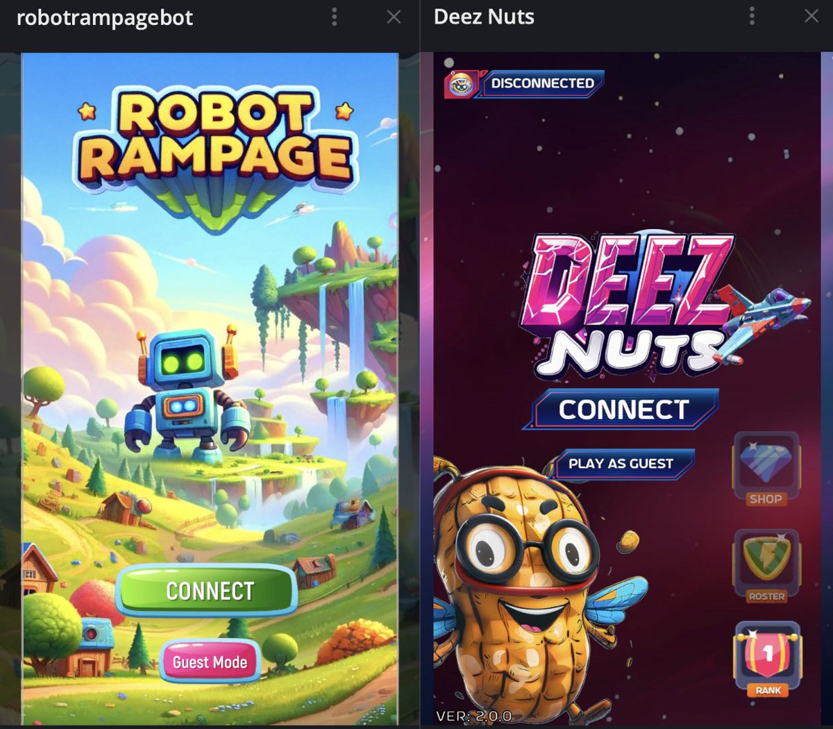 GM Anon, the choice is yours:

A) Rewards via Telegram Games :

'Deeznutsgamebot'

'robotrampagebot'

B) Meme the ____ out of it and burn the supply

What will your answer be?