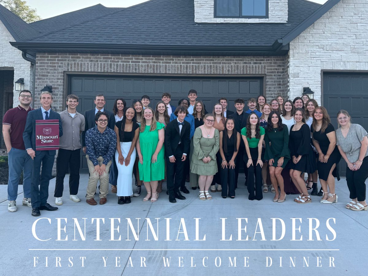 MO State Lead (@mostatelead) on Twitter photo And the semester begins! 🐻
Starting with our 1st Year CLs having dinner at President Williams house, thanks for the food Biff. Can’t wait to see how this year turns out! 
#MissouriState #MoStateLead And the semester begins! 🐻
Starting with our 1st Year CLs having dinner at President Williams house, thanks for the food Biff. Can’t wait to see how this year turns out! 
#MissouriState #MoStateLead