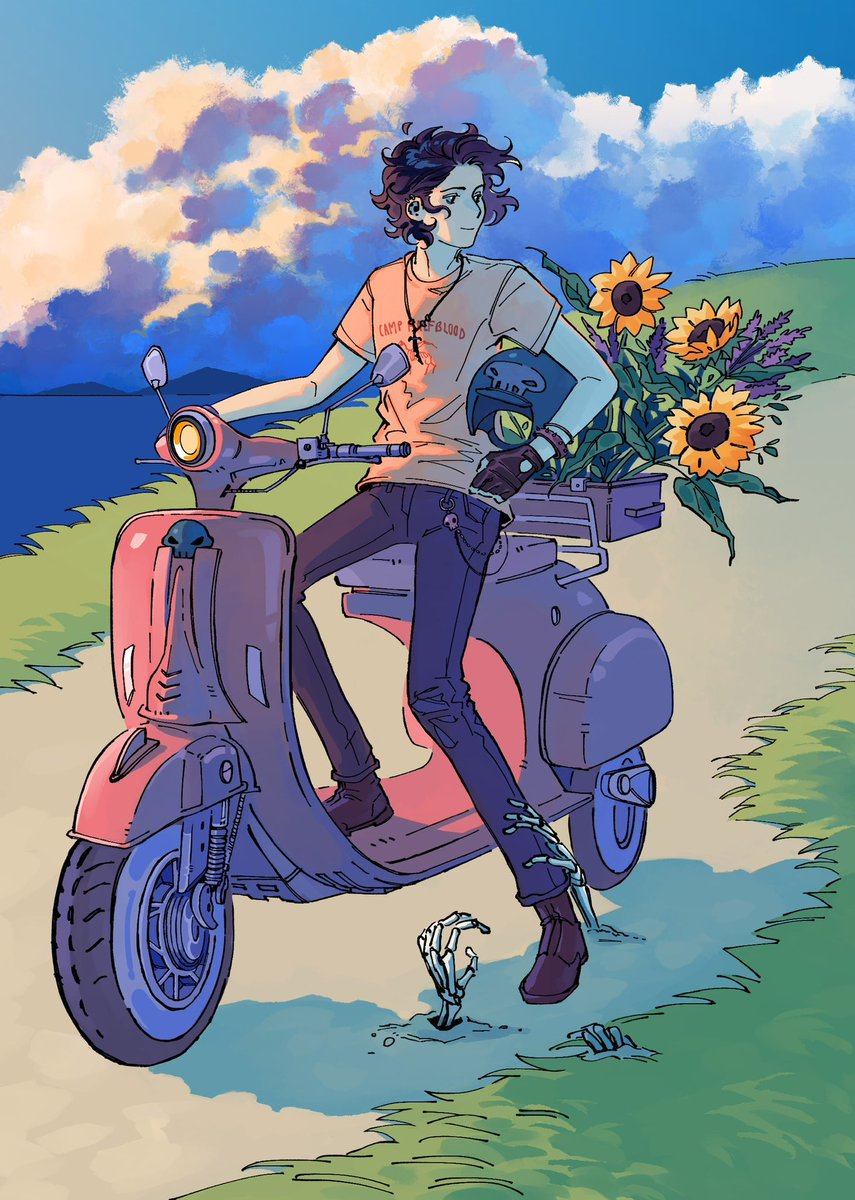 apolocelot's tweet image. for Morte zine in 2022 [PJO]