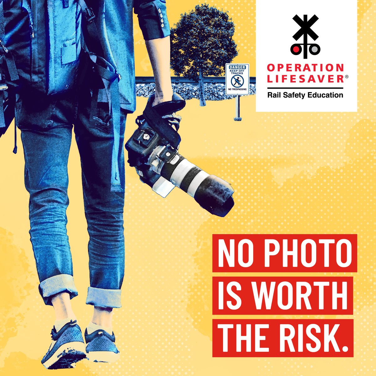 IndianaOpLife's tweet image. Taking photos on train tracks may look cool, but it's also illegal and super risky. Let's find a safer way to get that perfect shot! #StayOffTheTracks
