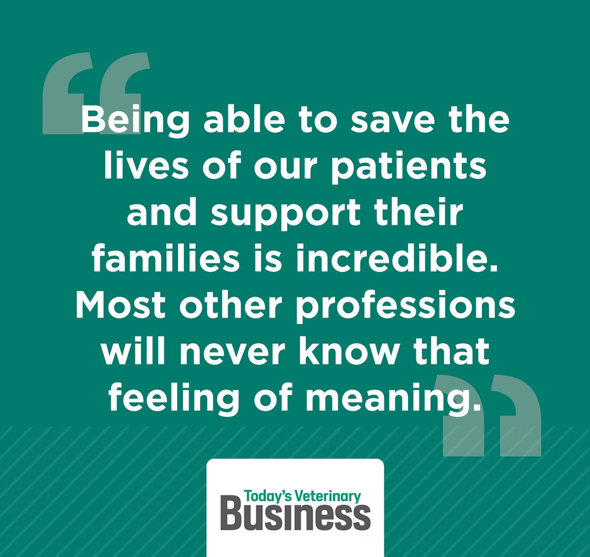 "Most of us don’t think enough about how amazing our profession is," writes <a href="/DrAndyRoark/">Dr. Andy Roark</a>.

See why he thinks a dose of pride and perspective can go a long way for the profession: go.navc.com/4dFZvVA