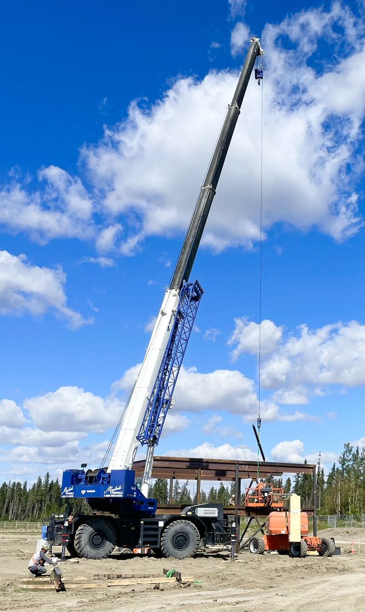 MONUMENTAL MILESTONE DAY as MYSHAK METRO BALLPARK goes vertical. The next 3 months will see more than one million pounds of steel rise into the sky to form the superstructure for Canada’s next great ballpark. We will keep you posted with more announcements forthcoming. <a href="/wcbleague/">The WCBL</a>