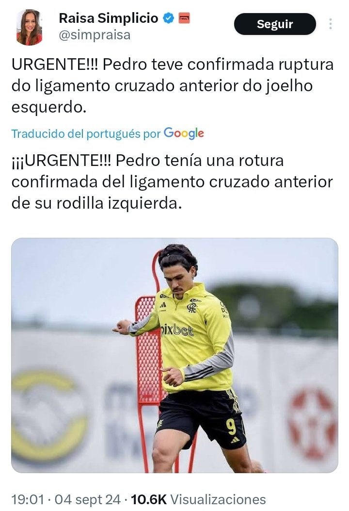 InfoCap_1891's tweet photo. 🚨🟡⚫️ULTIMO MOMENTO 

El 9 de @Flamengo Pedro,  sufrió rotura de ligamentos cruzados

MI ÚNICO HÉROE EN ESTE LÍO👇

https://t.co/VKHaG8yN33 https://t.co/YhzAt6ptit