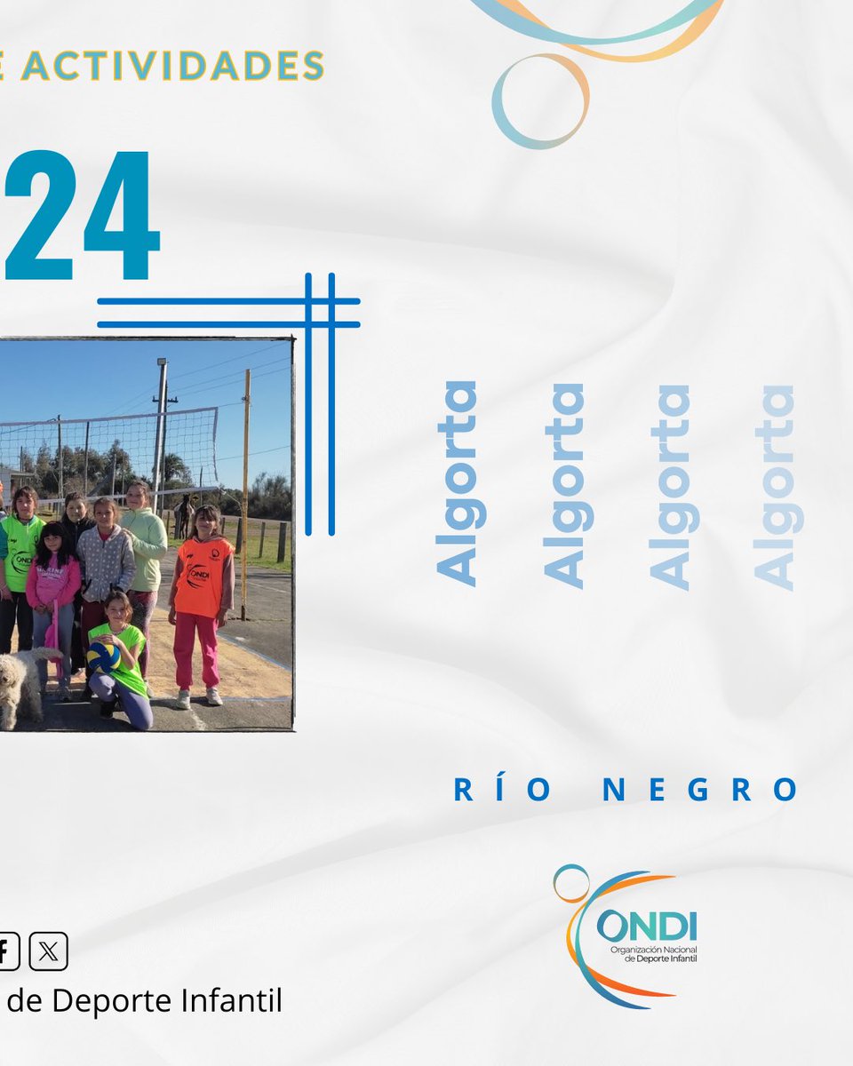 🅞🅝🅓🅘 2024 

📌 Algorta (Río Negro)

#ElDeporteNosAcerca