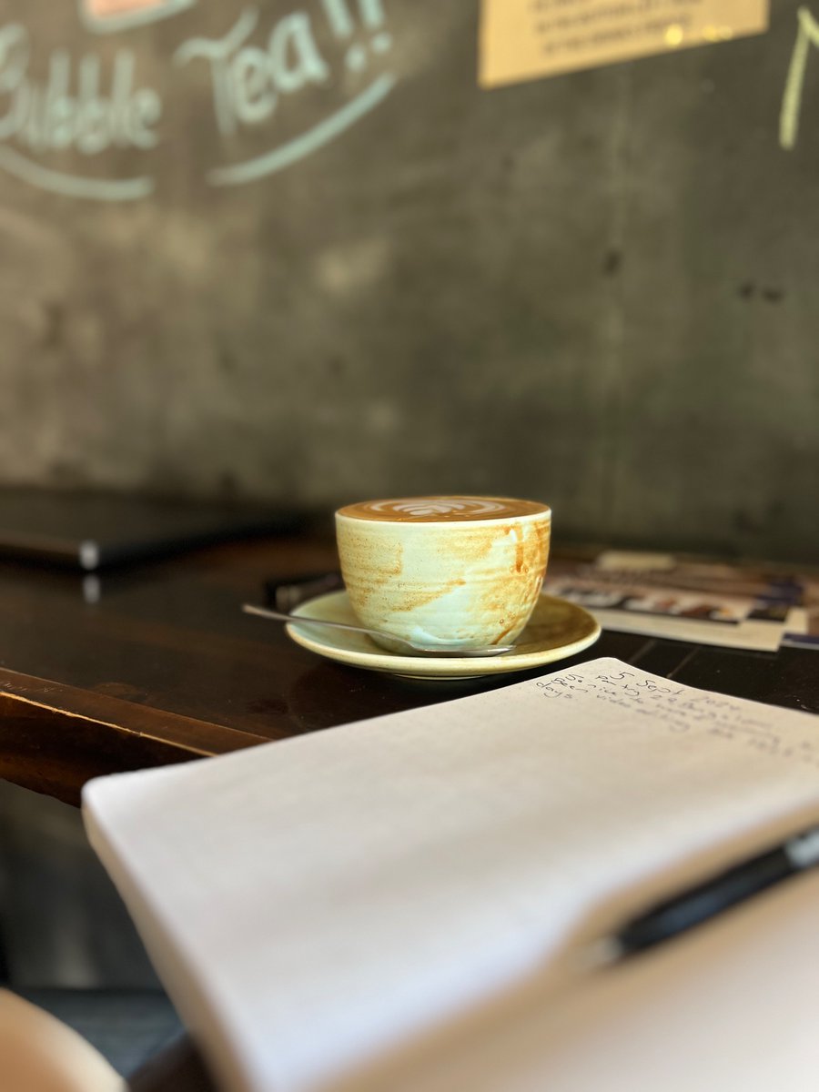 Nice to have a morning to write after a couple of days video editing. Hope you find time to get your thoughts down or to make something today.

#amwriting #coffeetime