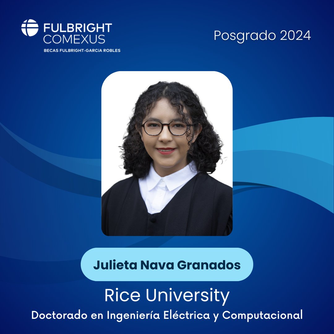 Comexus's tweet image. 🌟 Nuestros talentosos becarios y becarias #FulbrightGR de posgrado 2024 ya iniciaron sus estudios en universidades del sur de Estados Unidos. Descubre las áreas de especialización en las que se han enfocado, incluyendo historia, química y ciencia de datos.🎓🌎 

#StudyintheUSA