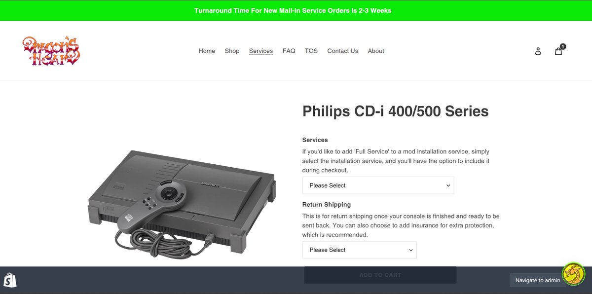 DragonsHoardLab's tweet image. Who asked for this? 😂

I&apos;ve added mods/services for the Philips CD-i 400/500 Series consoles. I&apos;ve also obtained permission from @Mobiusstriptech to build his RGB boards for installs only. 🫡

If there is a mod/service you would like added let me know!

dragonshoardgaming.com/collections/se…