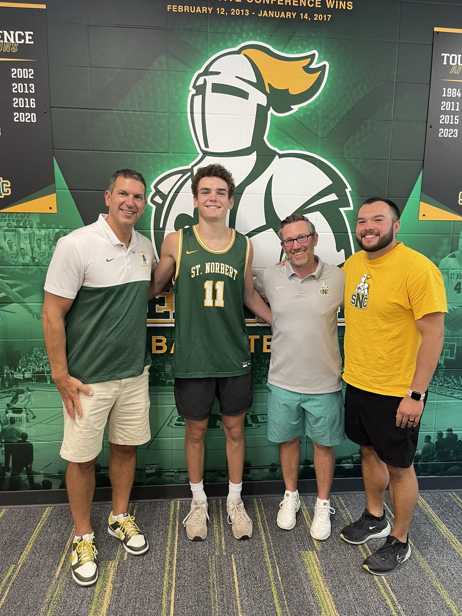 Jack Crowley (@crowleyjack11) on Twitter photo After a great visit, I’m excited and thankful to announce I have received an offer from St. Norbert!
<a href="/DGNHoops/">JT</a> <a href="/BreakawayBball/">Breakaway Basketball</a> <a href="/SNCMensBB/">SNC Men's Basketball</a> After a great visit, I’m excited and thankful to announce I have received an offer from St. Norbert!
<a href="/DGNHoops/">JT</a> <a href="/BreakawayBball/">Breakaway Basketball</a> <a href="/SNCMensBB/">SNC Men's Basketball</a>