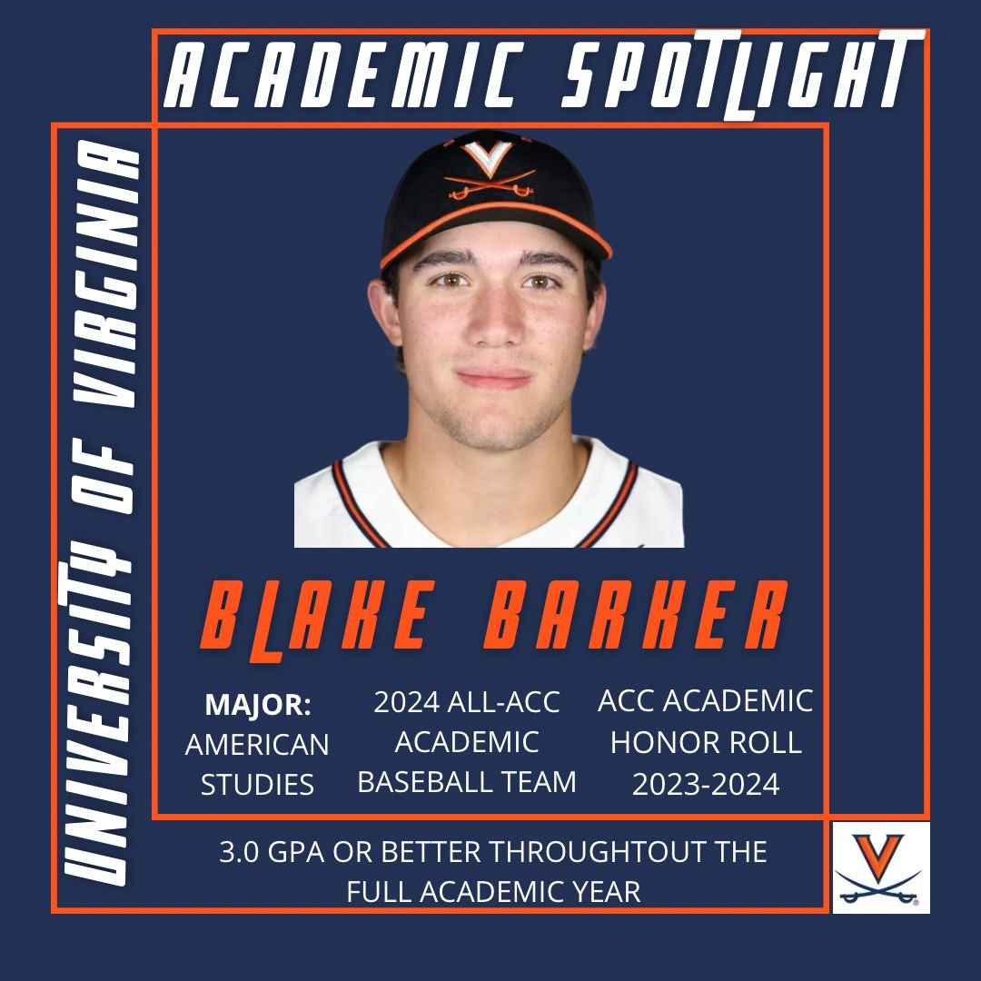 Highlighting Blake Barker, one of the STUDENT athletes that will participate in the Puerto Rico Challenge in February. #NCAA #CollegeBaseball #PuertoRicoChallenge #UVA