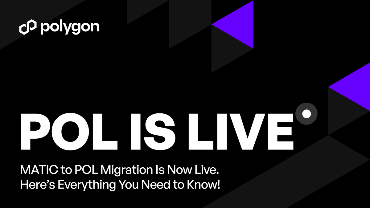 Happy new POL! 💪🎉😎

💪 POL is now live across the Polygon network, a huge feat that follows a year of community collaboration!

💪 POL is the next-gen protocol token, aka hyperproductive token:
- BTC is the 1st gen, aka unproductive token (no productive utility within the