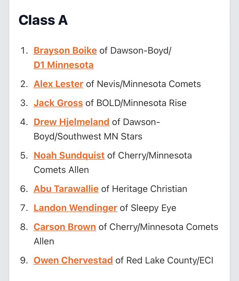 Top ten players for the class of 2025 in Class A featuring a few Tigers