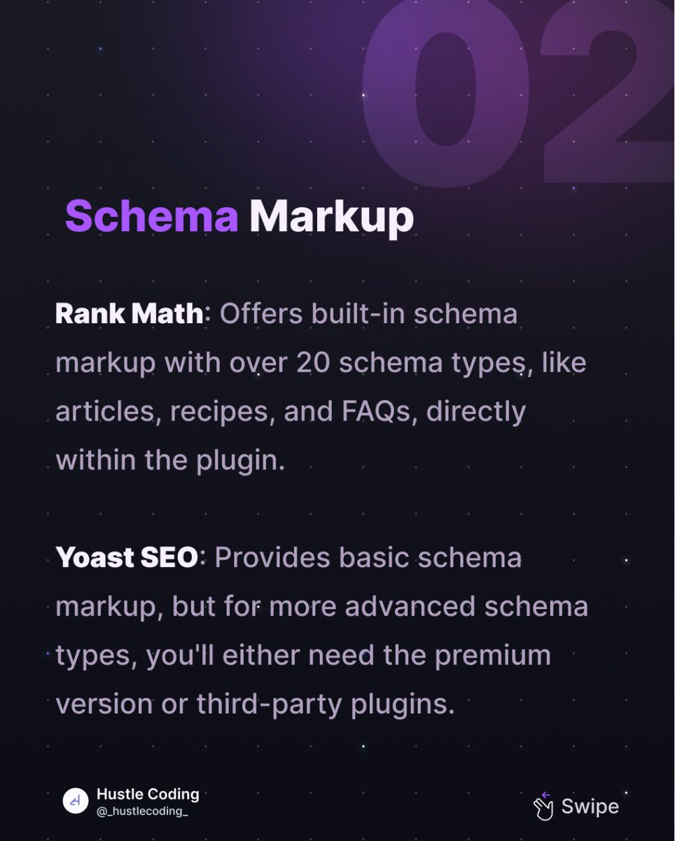 _hustlecoding_'s tweet photo. Rank Math or Yoast SEO? Compare their features and find the best SEO plugin for your WordPress site. 
Leran more: https://t.co/8NSBqDwCqO
🚀 #RankMath #YoastSEO #SEOtips #DigitalMarketing #SEOstrategy #SEOtools https://t.co/dXyfSobTpX