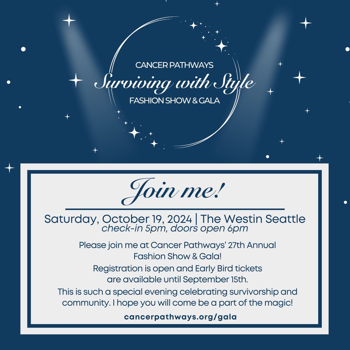 MichellMillman's tweet image. About 14 years ago I walked the stage for @CancerPathways’ “Surviving with Style Fashion Show &amp;amp; Gala.” (mama behind me was my support person🥹). Now, I’m leading the charge here &amp;amp; hoping you’ll come join us October 19th. 
info: cancerpathways.org/gala/
#Cancer #CancerAwareness