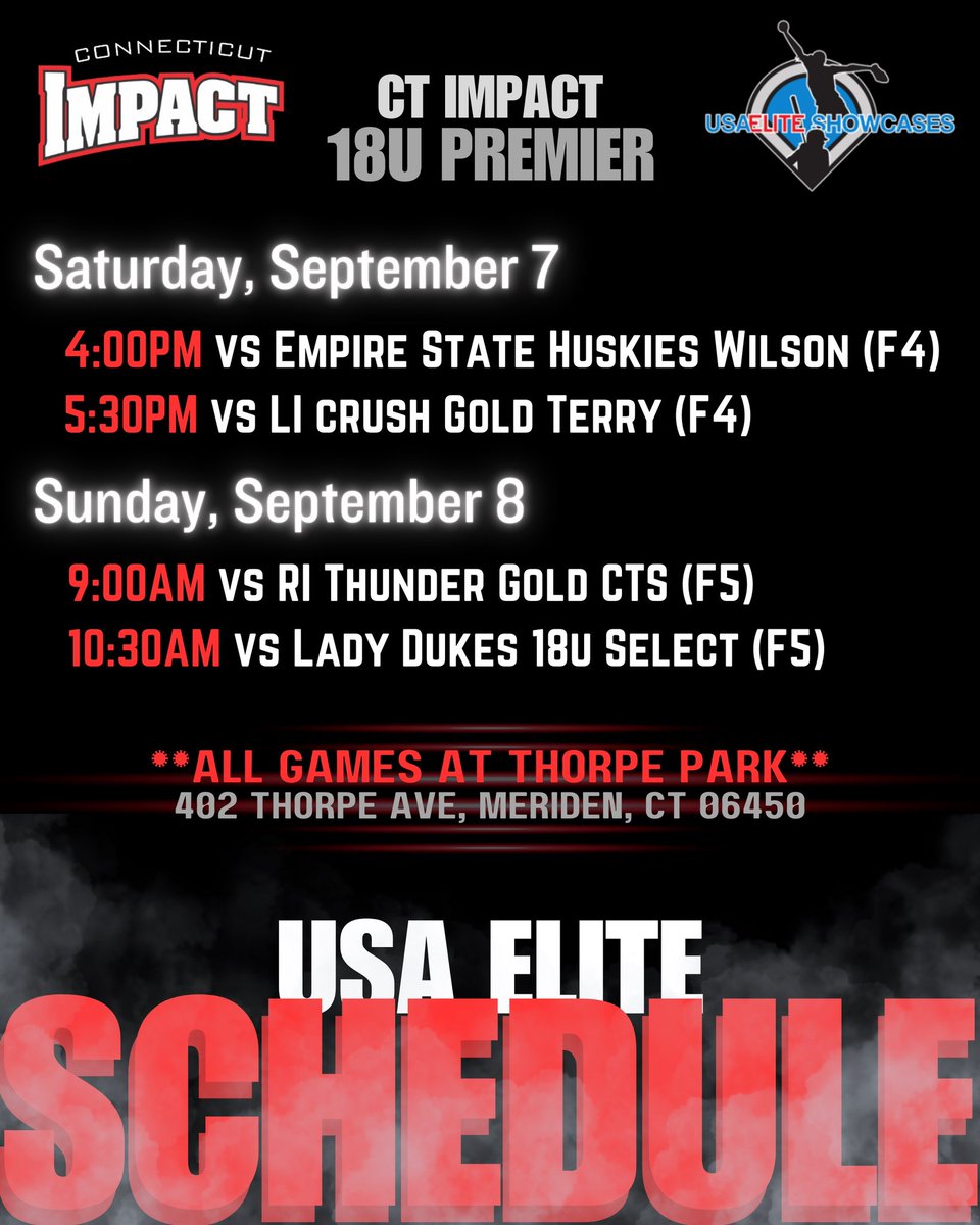 Griffin Paladino (@griffinpaladin0) on Twitter photo So excited for the first showcase back with <a href="/CTImpactSB/">Connecticut Impact Softball Club 2025</a>. This weekend we are staying close and heading to Meriden. Here’s the schedule!! 👇👇👇<a href="/CTimpact18u_P/">CT Impact 18u premier</a> <a href="/Coach_Craig12/">Craig Sears</a> So excited for the first showcase back with <a href="/CTImpactSB/">Connecticut Impact Softball Club 2025</a>. This weekend we are staying close and heading to Meriden. Here’s the schedule!! 👇👇👇<a href="/CTimpact18u_P/">CT Impact 18u premier</a> <a href="/Coach_Craig12/">Craig Sears</a>