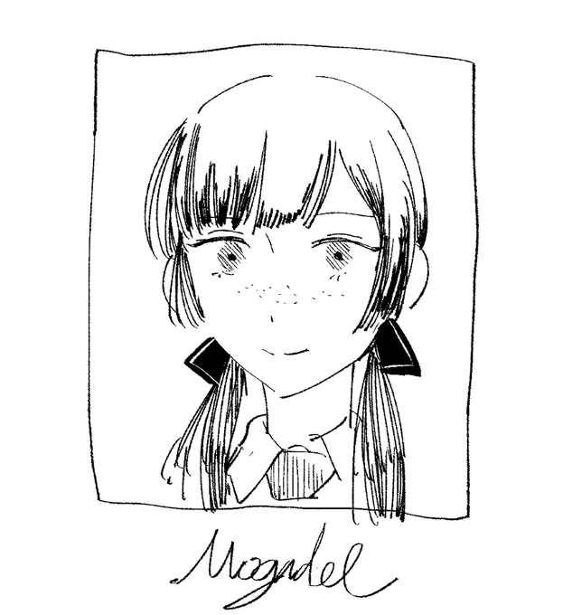 落書きだけどなんかいいので額におさめました