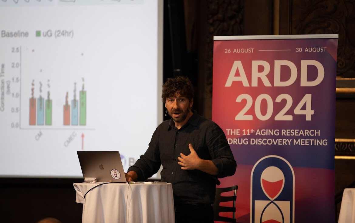 “Microgravity Induced Artificial Organ Aging to Identify Geroprotective Drugs” presented by David Furman.