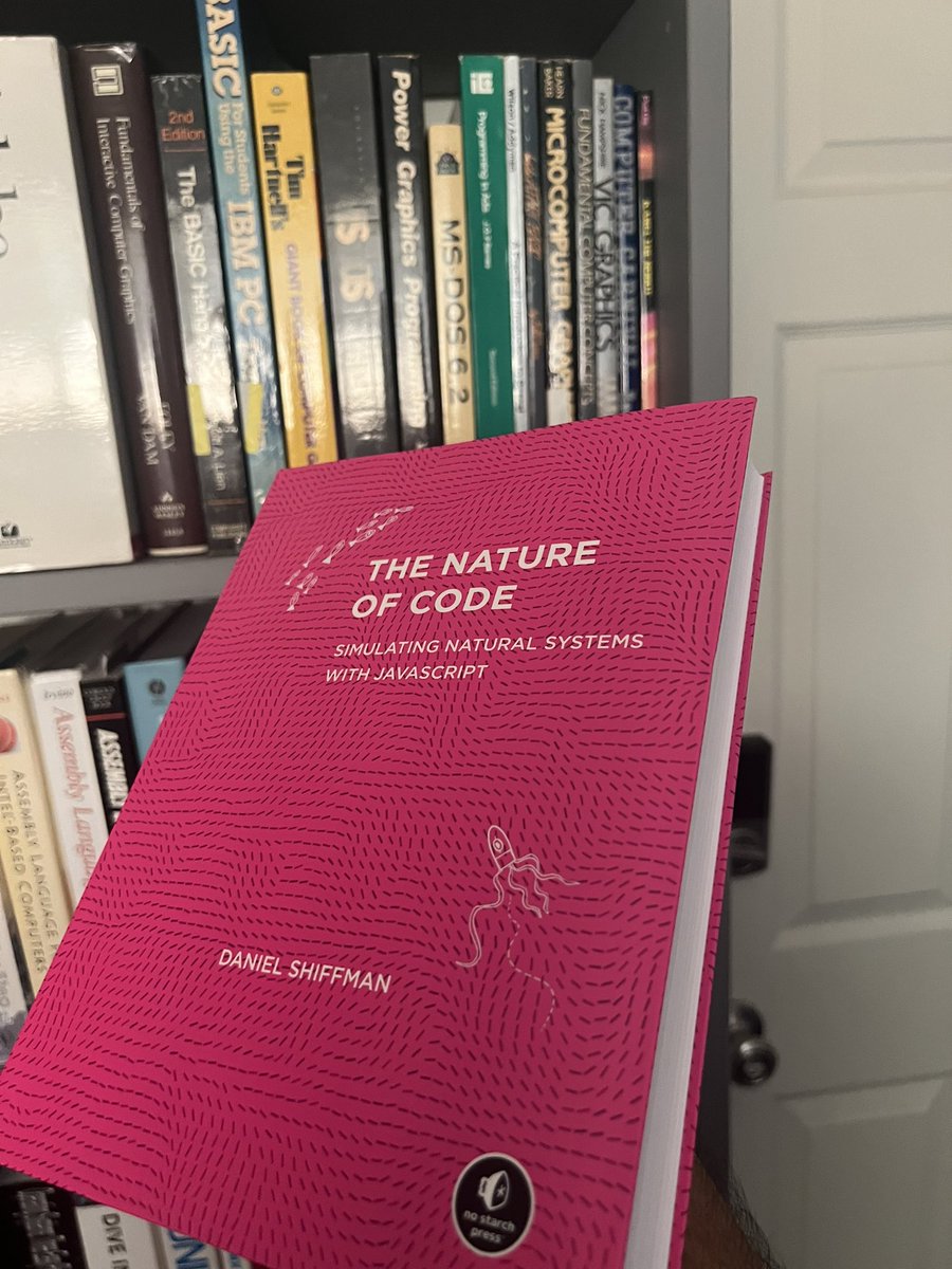 deckarep's tweet image. @shiffman Hot off the press and in hand. A masterpiece of a book. I own the original and now this beauty. #programming #natureofcode