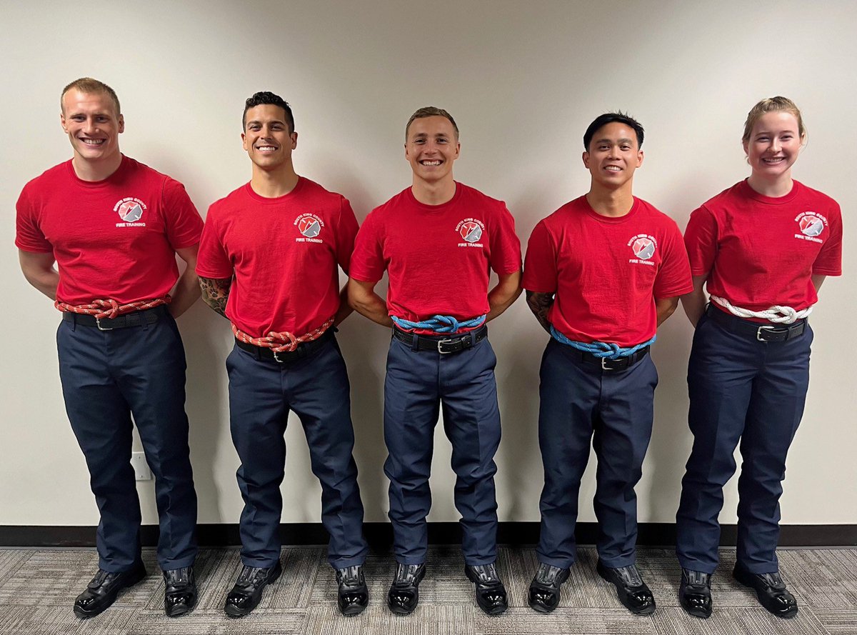 Welcome to the team, good luck in academy #19 recruit firefighters Fjestul, Barron, Engstrom, Tayag, and Hughes.