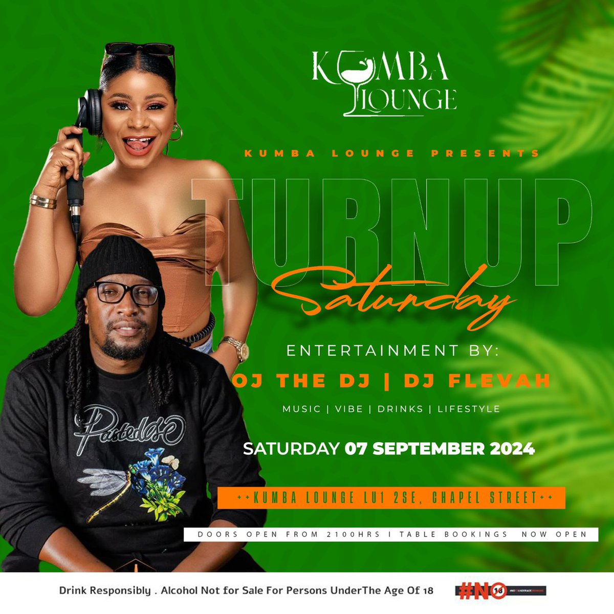 DjSpiceZimbabwe's tweet image. Let's turnup this Saturday at Kumba Lounge with Oj the Dj &amp;amp; Dj Flevah