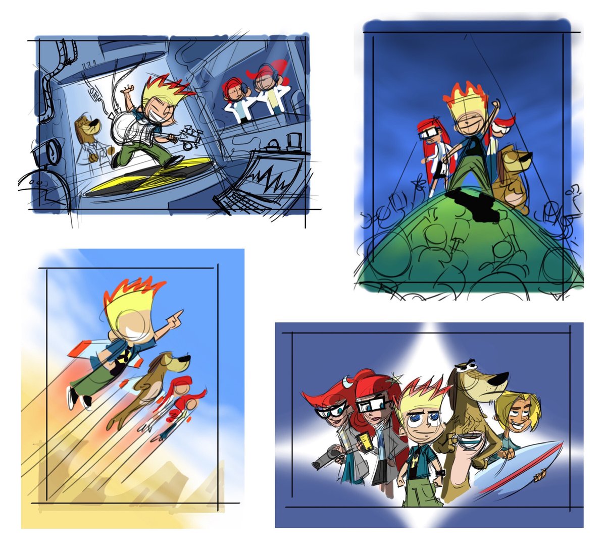 ObsurceJT's tweet image. John K. Lei&apos;s Promotional Sketches for Season 5
#JohnnyTest
