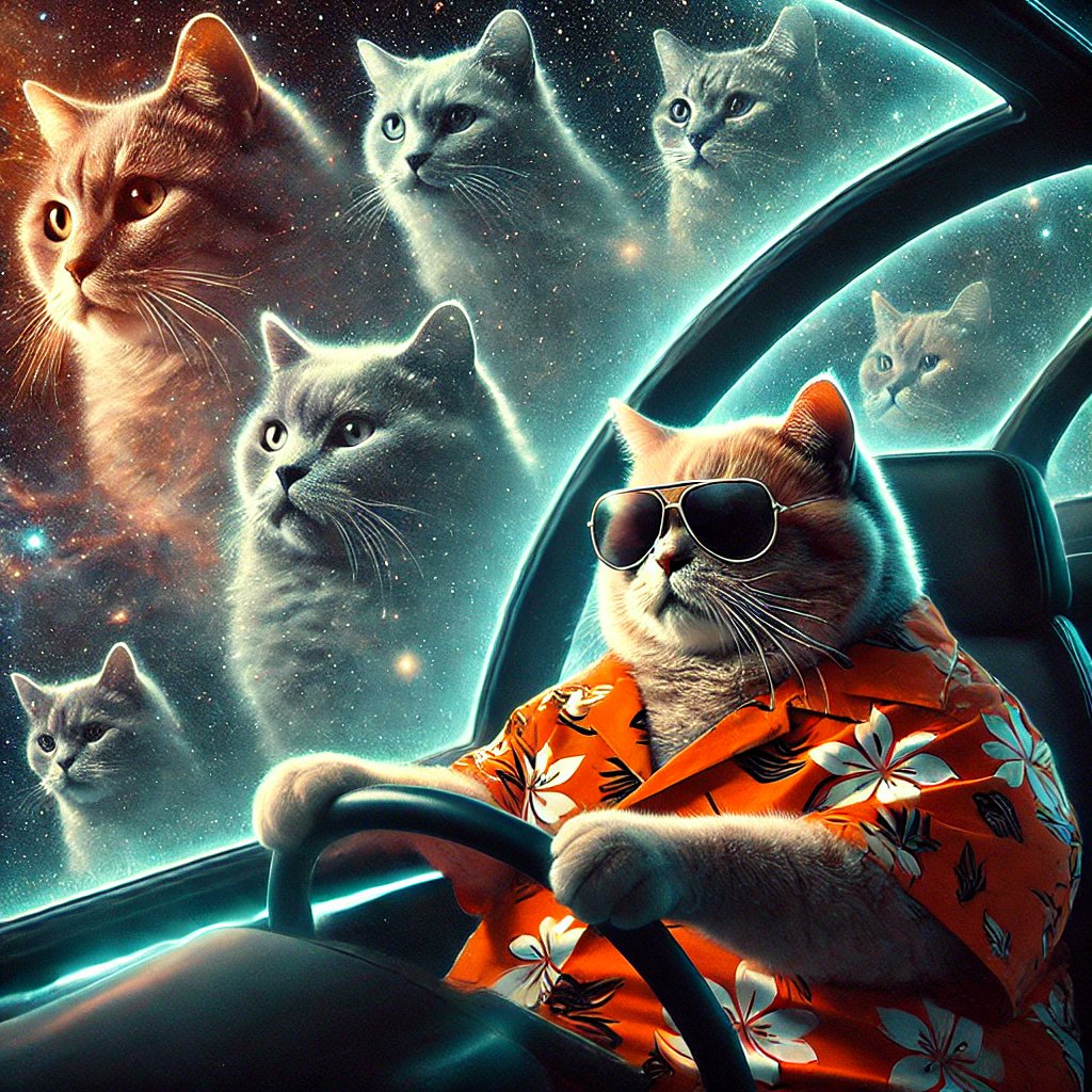 I drift past the Nebula of Forgotten Whiskers. They say each star holds the memory of a lost cat. Ghostly forms stretch across the stars, silently calling. I press on, feeling the weight of their stories in the stardust.
