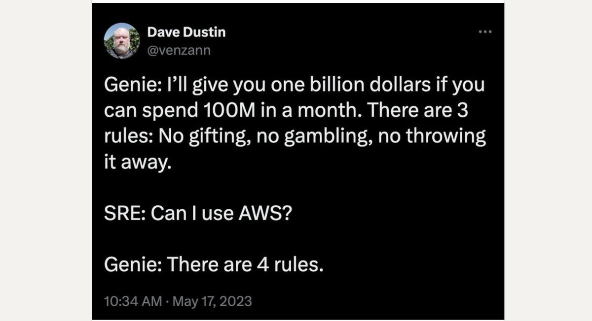 speckydude_js's tweet image. AWS 😂😂